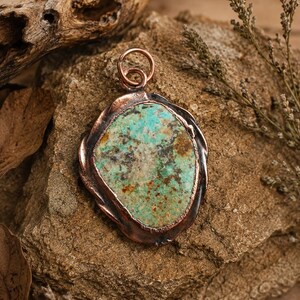 Turquoise Pendant | US Made Artisan Jewelry - Natural Turquoise Jewelry